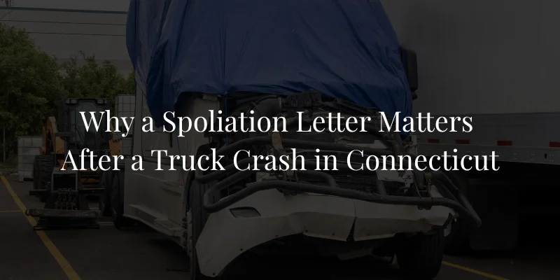 Why a Spoliation Letter Matters After a Truck Crash in Connecticut
